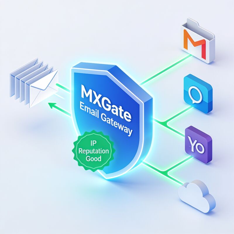 Giden e-postaların yüksek itibarlı IP'lerden Gmail, Outlook, Yahoo ve iCloud'a teslim edilmesi