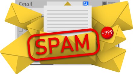 Spam olarak işaretlenmiş, gelen kutusuna girmeden ayrılmış e-posta yığını