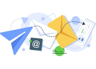 Outbound email delivery: messages leaving the server are inspected and reported before reaching the recipient
